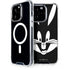 Looney Tunes Bugs Bunny Plain Black and White iPhone 15 Pro MagSafe Case